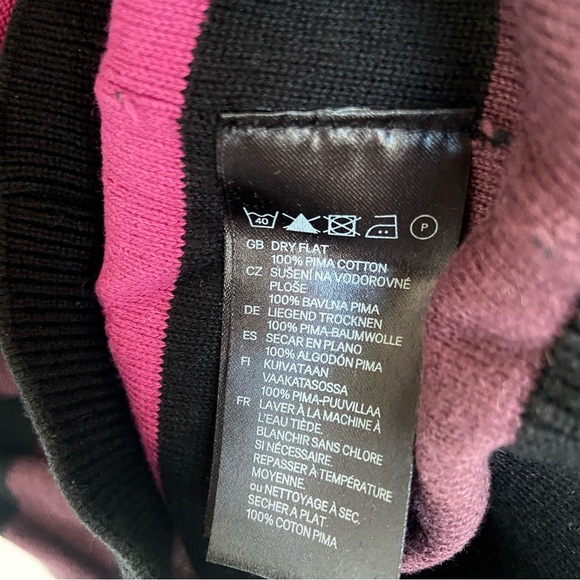 SONIA RYKIEL x H&M Multicolor Stripe Pullover Sweater with Frills Ruffle Detail - Picture 5 of 7